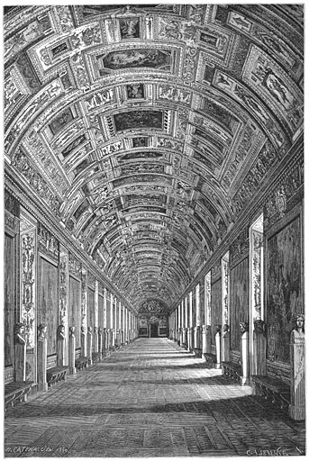 Galerij der Kaarten in het Vatikaan.